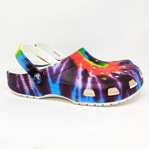 CROCS Classic Tie-Dye Graphic Clogs Mens 11